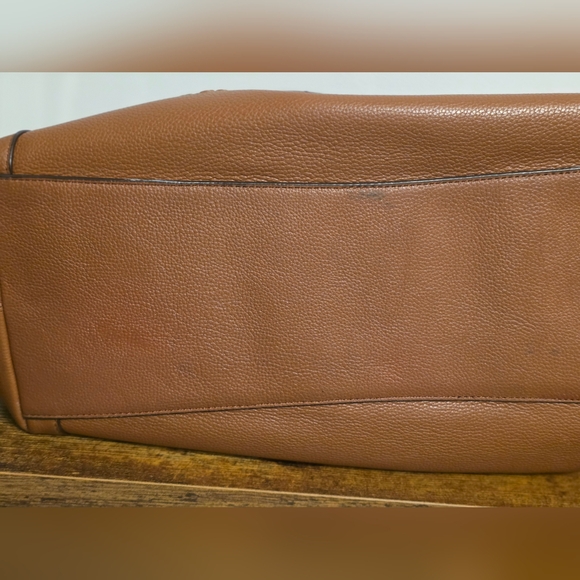 Coach Edie  Brown Leather Embossed Horse And Carriage Bag - Picture 14 of 15